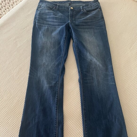 White House Black Market Denim - WHBM Boot Cut Jeans, Mid-Rise, Size 8